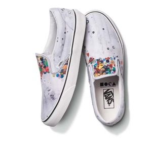 Brand NEW Brenna Youngblood X MOCA X Vans (W7/M5.5) NEVER WORN (BUTTONS)